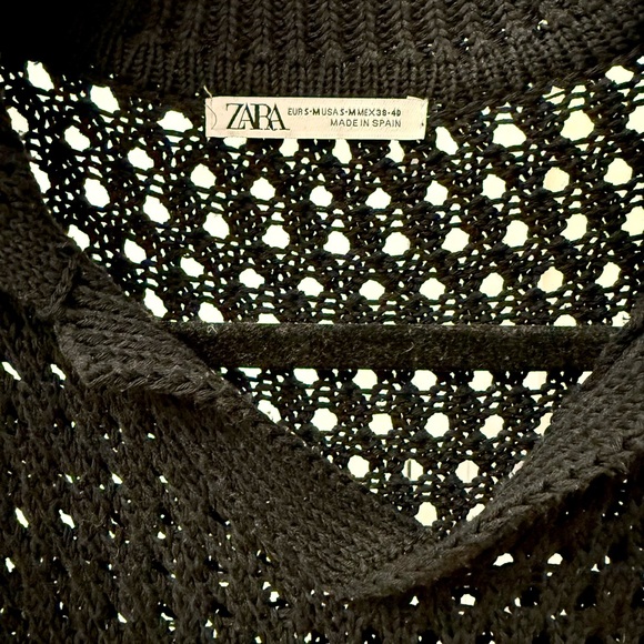 Zara Men's Charcoal V-Neck Sweater - Picture 3 of 4